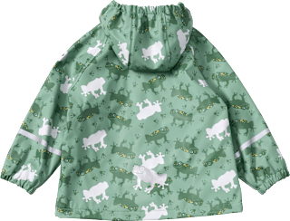 Regenjacke mit Farbwechsel-Frosch-Muster, grün, Gr. 98/104 PUSBLU