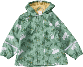 Regenjacke mit Farbwechsel-Frosch-Muster, grün, Gr. 98/104 PUSBLU