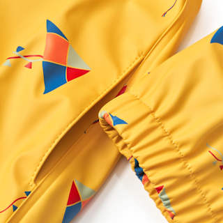 Regenjacke mit Futter & Drachen-Muster, gelb, Gr. 110/116 PUSBLU
