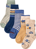 Socken mit Baustellen-Motiven, blau, Gr. 23/26 PUSBLU