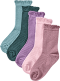 Socken mit Ripp-Struktur, lila + rosa + grün, Gr. 27/29 PUSBLU