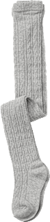 Strumpfhose aus Strick & mit Zopf-Muster, grau, Gr. 98/104 PUSBLU