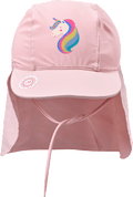 UV Bademütze mit Nackenschutz & Einhorn-Motiv, rosa, Gr. 48/49 PUSBLU