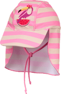 UV Bademütze mit Nackenschutz & Tukan-Motiv, rosa, Gr. 54/55 PUSBLU