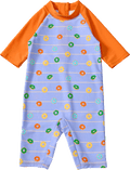 UV Badeoverall mit Donut-Muster, lila & orange, Gr. 86/92 PUSBLU