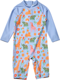 UV Badeoverall mit Safari-Muster, blau, Gr. 86/92 PUSBLU