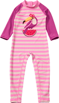 UV Badeoverall mit Tukan-Motiv, rosa, Gr. 86/92 PUSBLU