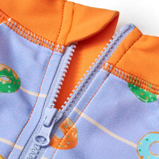 UV Shirt mit Donut-Muster, orange & lila, Gr. 110/116 PUSBLU