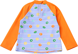 UV Shirt mit Donut-Muster, orange & lila, Gr. 110/116 PUSBLU