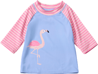 UV Shirt mit Flamingo-Motiv, lila & rosa, Gr. 110/116 PUSBLU