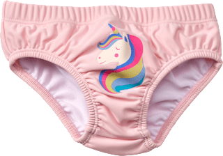 Windelbadehose mit Einhorn-Motiv, rosa, Gr. 86/92 PUSBLU
