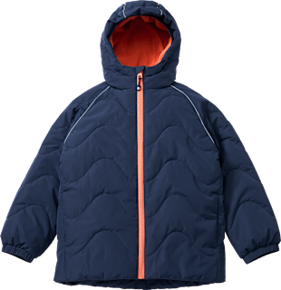 Winterjacke mit Raglanärmeln, blau & orange, Gr. 98/104 PUSBLU