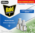 Mückenstecker 2 x 45 Nächte Nachfüllpack (2 Stück) Raid ESSENTIALS