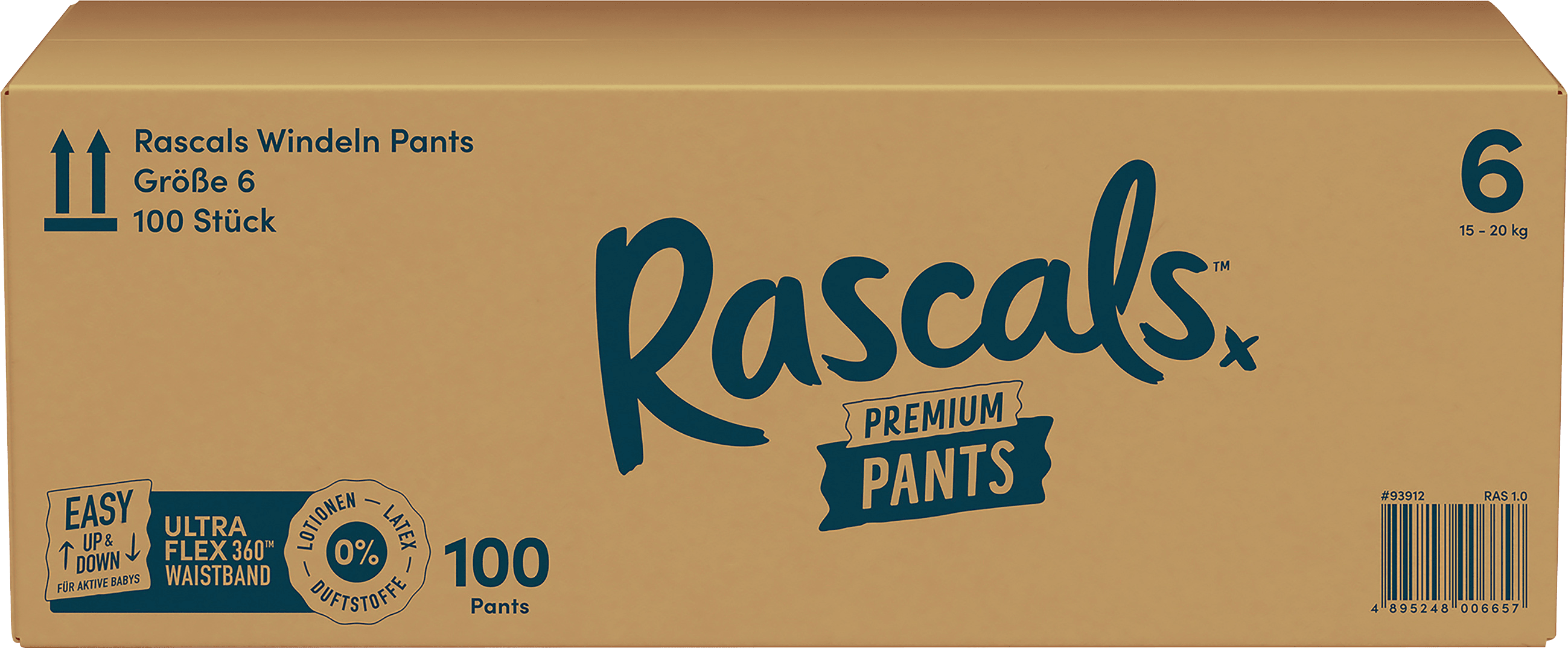 BabyPants Premium Gr. 6 (15-20 kg) Monatsbox Rascals