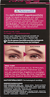 Augenbrauenfarbe Dunkelbraun réell‘e EXPERT
