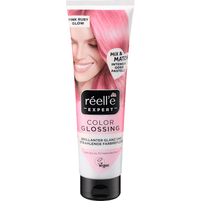 réell‘e EXPERT Color shine treatment Glossing Pink Ruby Glow, 150 ml