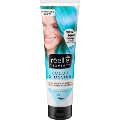 réell‘e EXPERT Color shine treatment Glossing Turquoise Glow, 150 ml