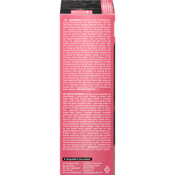 Haarfarbe 2.0 Schwarz réell‘e