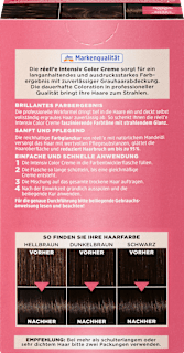 Haarfarbe 3.0 Dunkelbraun réell‘e