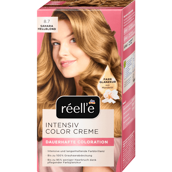 Haarfarbe 8.7 Sahara Hellblond réell‘e