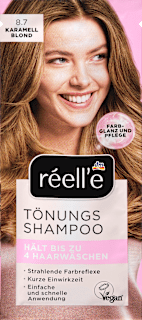 Tönungsshampoo 8.7 Karamellblond réell‘e
