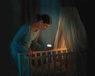 Nachtlicht 2in1 SleepLight hellgrau  Reer