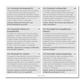 Nachtlicht 2in1 SleepLight hellgrau  Reer