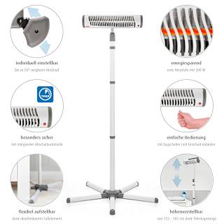 Wickeltisch-Heizstrahler EasyHeat Flex 500 Watt Reer