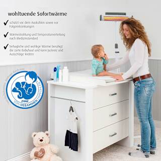 Wickeltisch-Heizstrahler EasyHeat Flex 500 Watt Reer