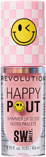 Lipgloss Happy Pout Shimmer, Smiley World Pink Bliss REVOLUTION