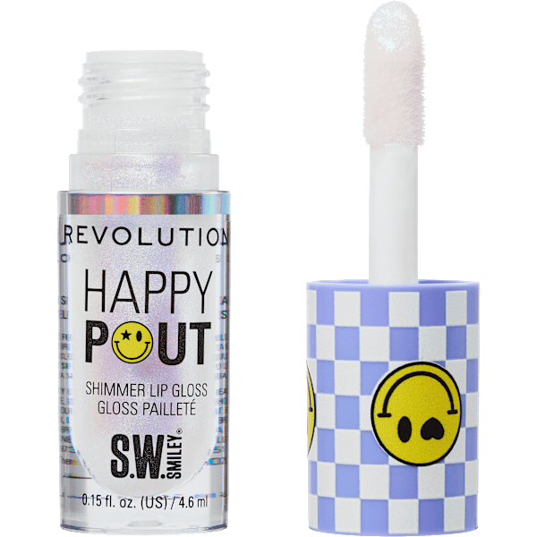 Lipgloss Happy Pout Shimmer, Smiley World Stellar Shine REVOLUTION