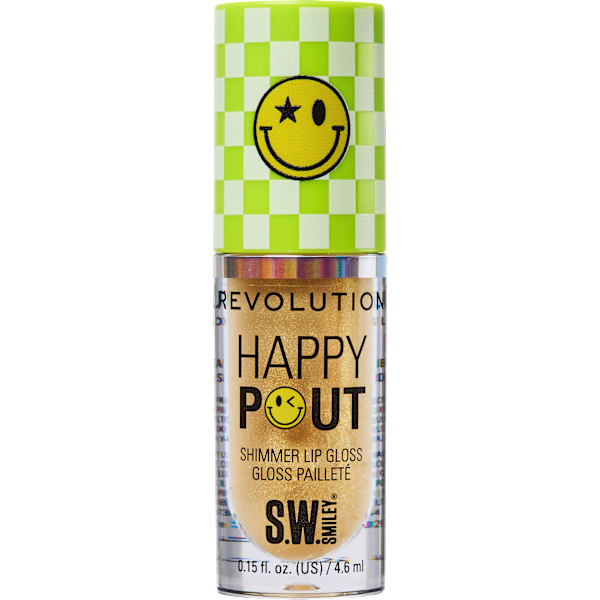Lipgloss Happy Pout Shimmer, Smiley World Sunbeam REVOLUTION