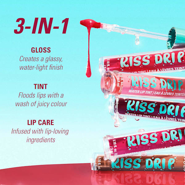 Lipgloss Kiss Drip Water Lip Tint Melon Mist REVOLUTION