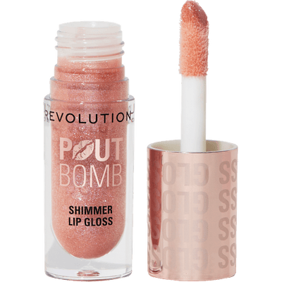 REVOLUTION Lip gloss Pout Bomb, Shimmer Glimmer Nude, 4.5 ml