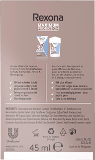 Antitranspirant Deocreme Maximum Protection Clean Scent Rexona