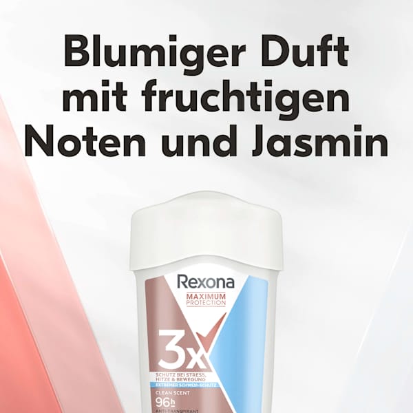 Antitranspirant Deocreme Maximum Protection Clean Scent Rexona