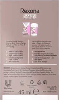 Antitranspirant Deocreme Maximum Protection Confidence Rexona