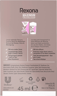 Antitranspirant Deocreme Maximum Protection Confidence Rexona
