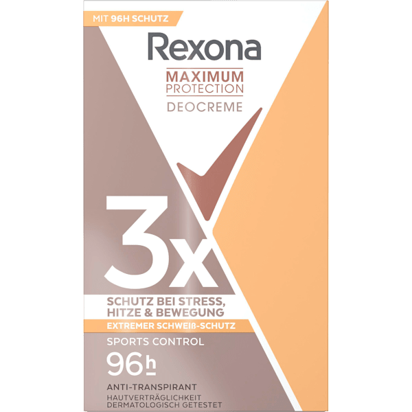 Antitranspirant Deocreme Maximum Protection Sports Control Rexona