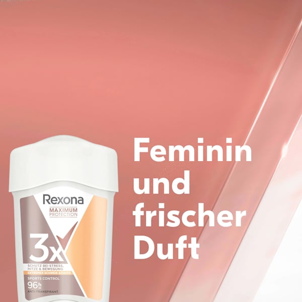 Antitranspirant Deocreme Maximum Protection Sports Control Rexona