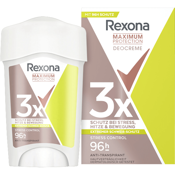 Antitranspirant Deocreme Maximum Protection Stress Control Rexona