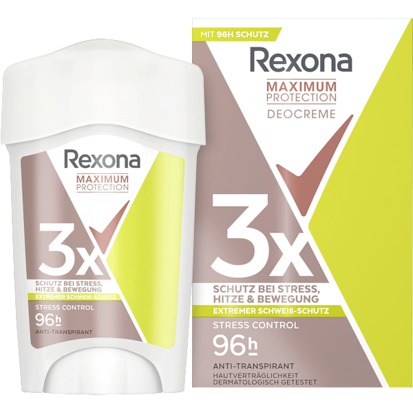 Antitranspirant Deocreme Maximum Protection Stress Control Rexona