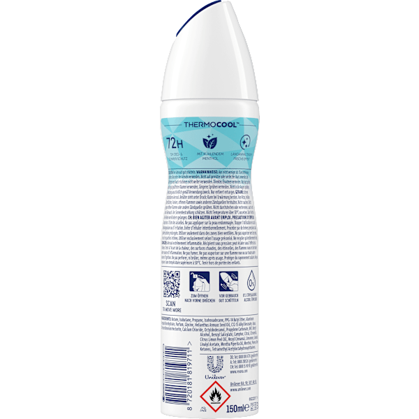 Antitranspirant Deospray Cooling Eucalyptus & Coconut Water Rexona