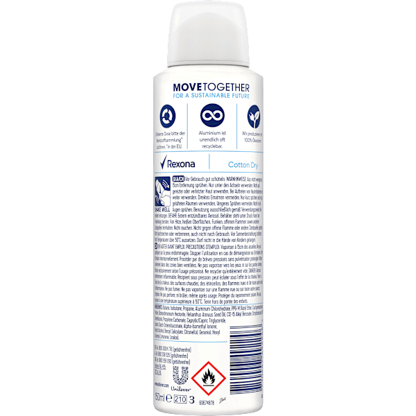 Antitranspirant Deospray cotton dry Rexona