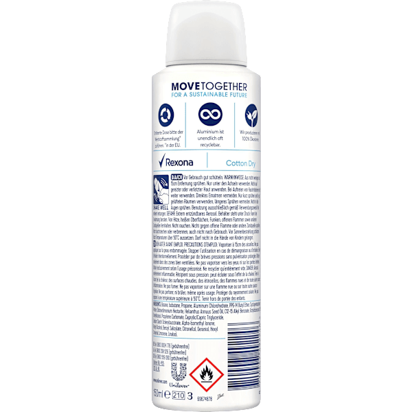 Antitranspirant Deospray cotton dry Rexona