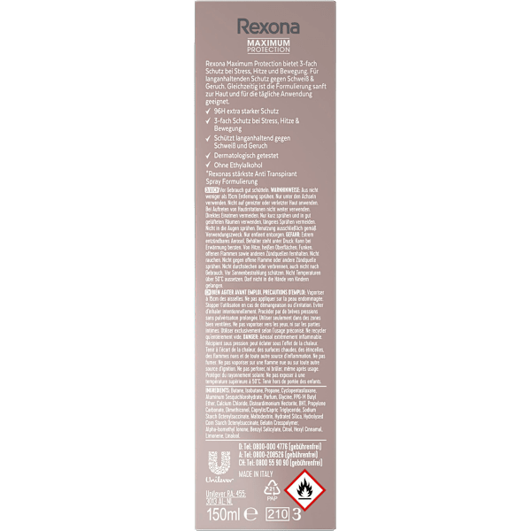 Antitranspirant Deospray Maximum Protection Fresh Rexona