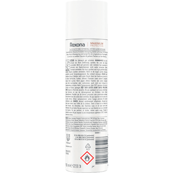 Antitranspirant Deospray Maximum Protection Invisible Rexona