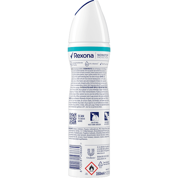 Antitranspirant Deospray Nonstop Protection Invisible Aqua Rexona