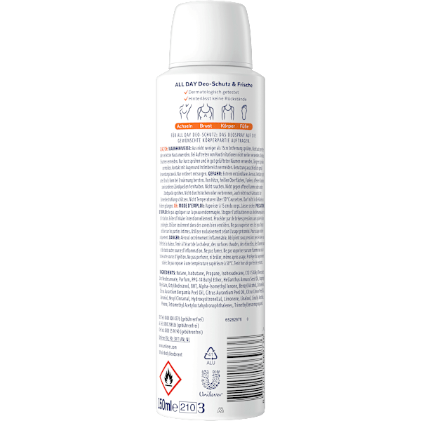 Deospray Whole Body Fresh Citrus Rexona