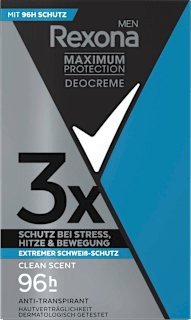 Antitranspirant Deocreme Men Maximum Protection Clean Scent Rexona men